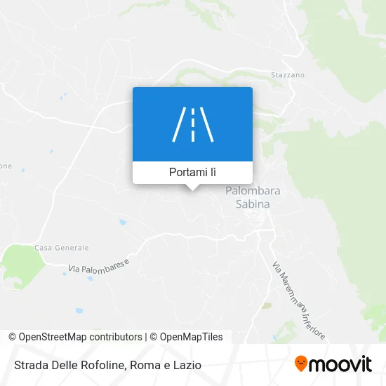 Mappa Strada Delle Rofoline