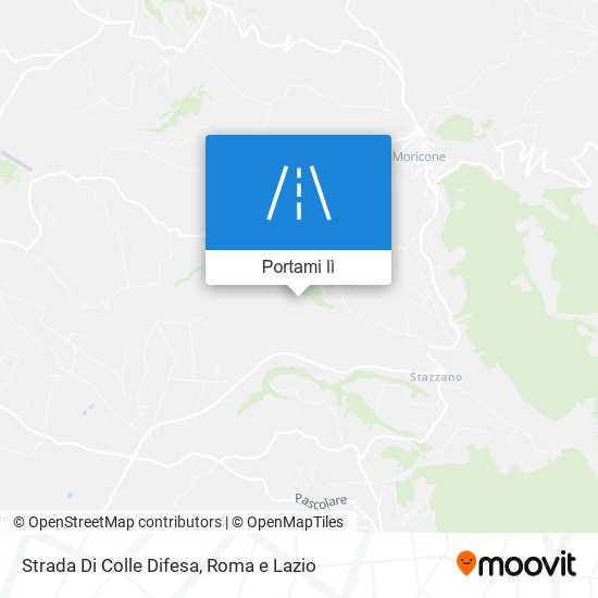 Mappa Strada Di Colle Difesa