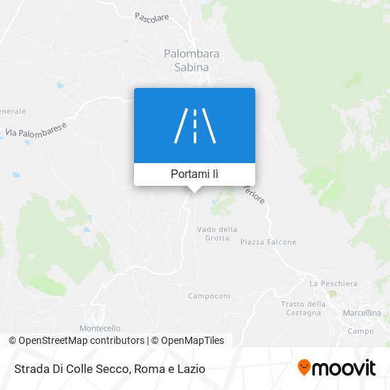 Mappa Strada Di Colle Secco