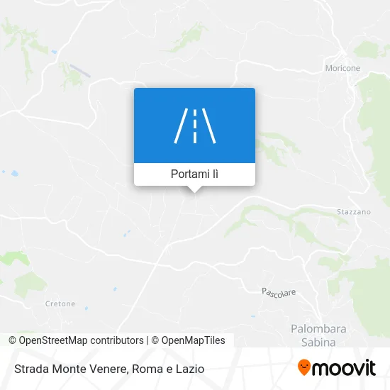 Mappa Strada Monte Venere