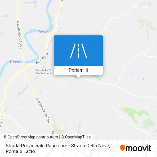 Mappa Strada Provinciale Pascolare - Strada Della Neve