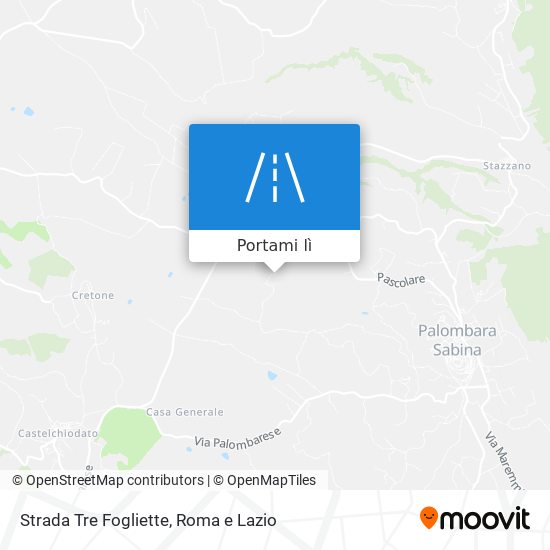 Mappa Strada Tre Fogliette