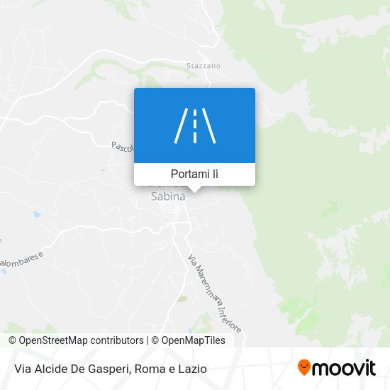 Mappa Via Alcide De Gasperi
