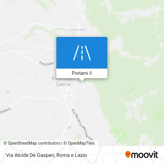 Mappa Via Alcide De Gasperi