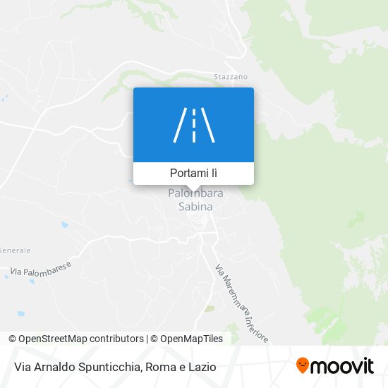 Mappa Via Arnaldo Spunticchia