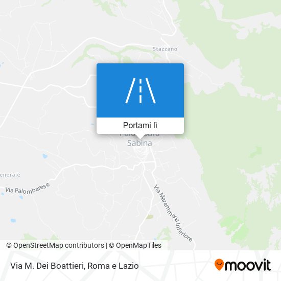Mappa Via M. Dei Boattieri