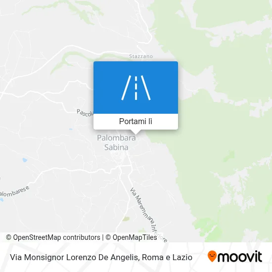 Mappa Via Monsignor Lorenzo De Angelis