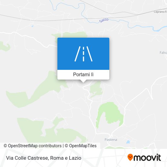 Mappa Via Colle Castrese