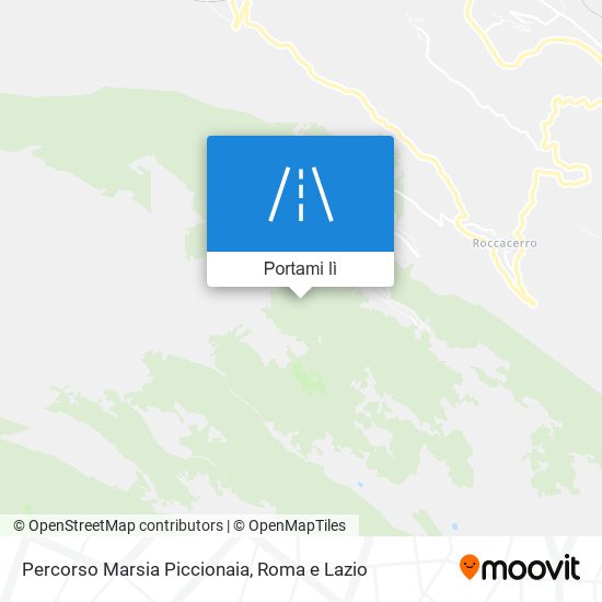 Mappa Percorso Marsia Piccionaia