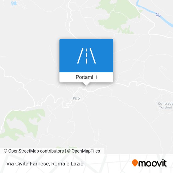 Mappa Via Civita Farnese