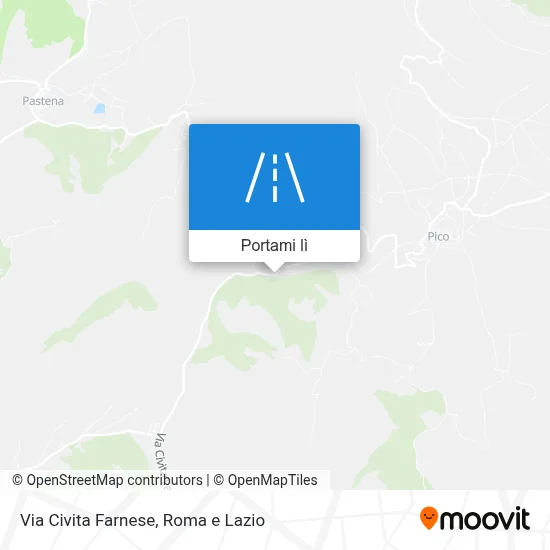 Mappa Via Civita Farnese