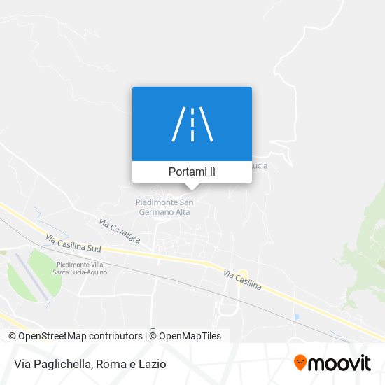 Mappa Via Paglichella