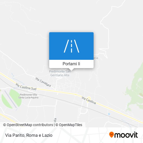 Mappa Via Parito