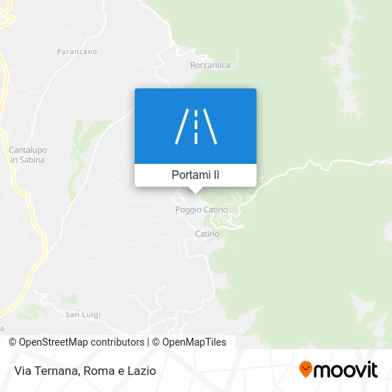 Mappa Via Ternana