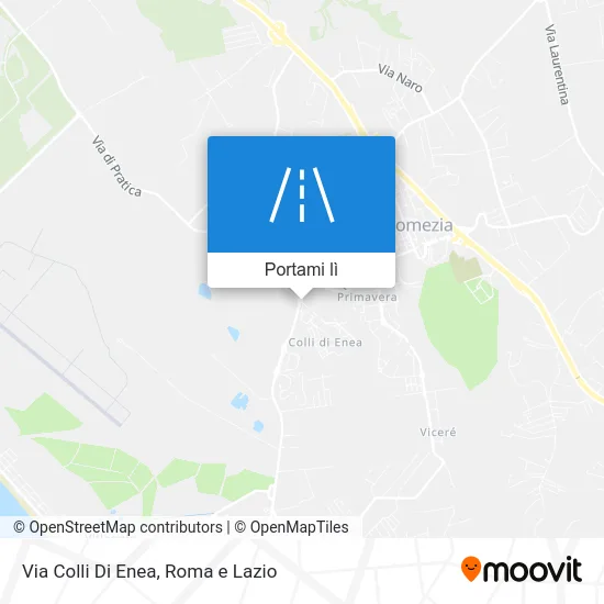 Mappa Via Colli Di Enea