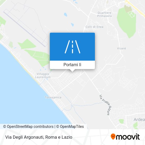 Mappa Via Degli Argonauti