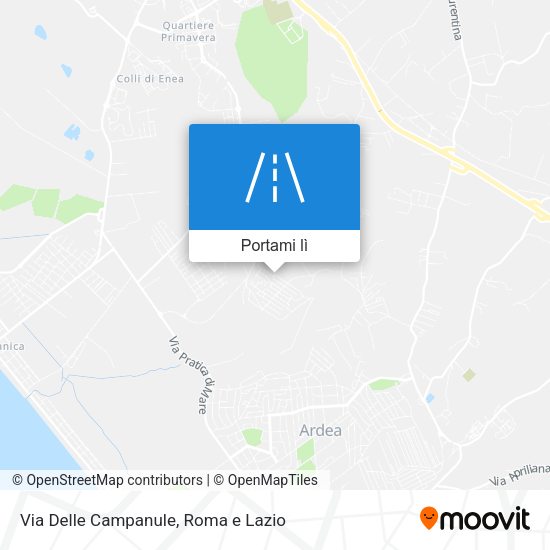 Mappa Via Delle Campanule