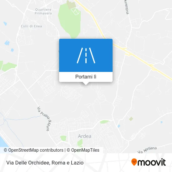 Mappa Via Delle Orchidee