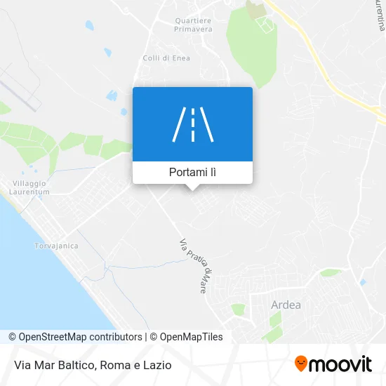 Mappa Via Mar Baltico