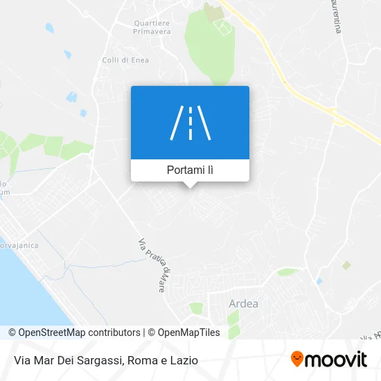 Mappa Via Mar Dei Sargassi