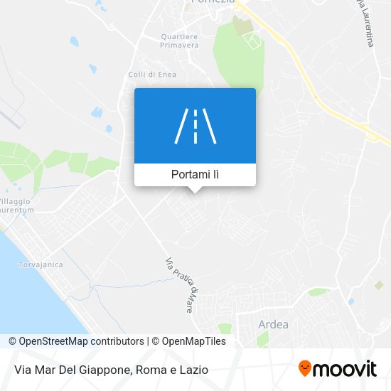 Mappa Via Mar Del Giappone