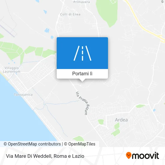 Mappa Via Mare Di Weddell