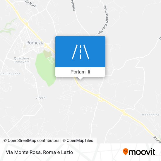 Mappa Via Monte Rosa