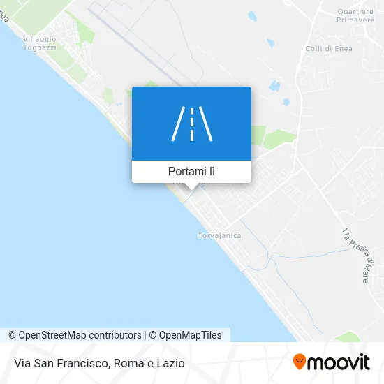 Mappa Via San Francisco