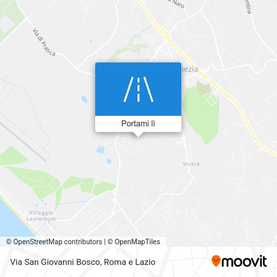 Mappa Via San Giovanni Bosco