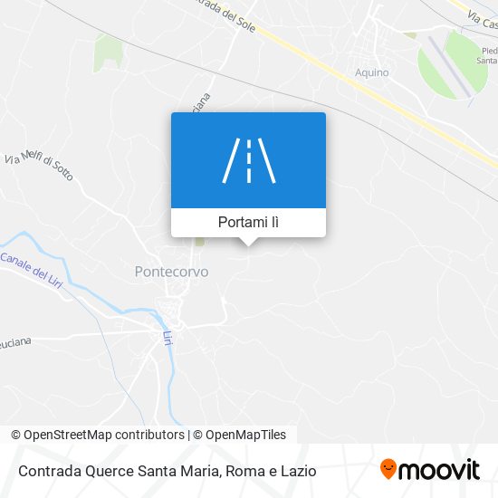 Mappa Contrada Querce Santa Maria