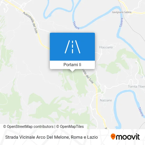 Mappa Strada Vicinale Arco Del Melone