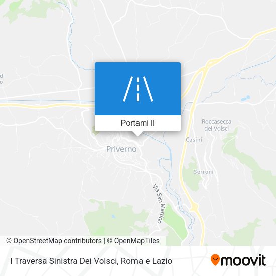 Mappa I Traversa Sinistra Dei Volsci