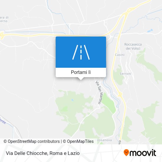 Mappa Via Delle Chiocche