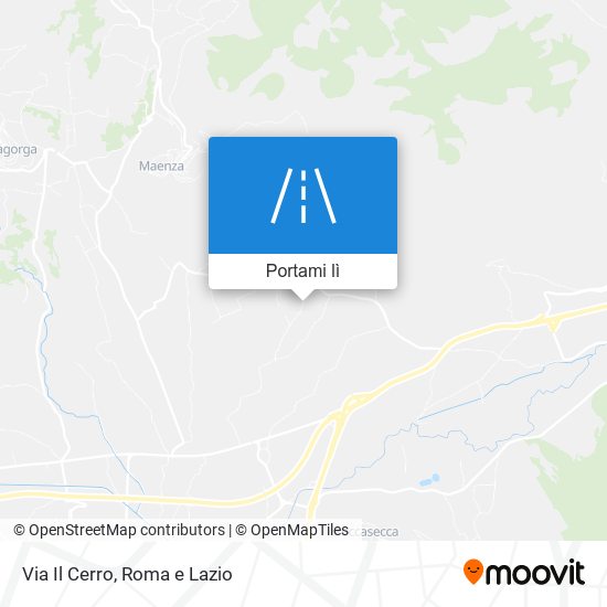 Mappa Via Il Cerro