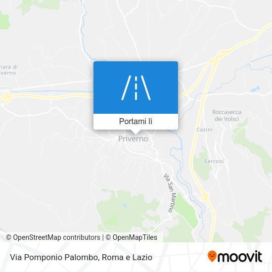 Mappa Via Pomponio Palombo
