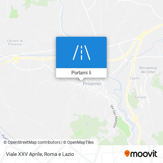 Mappa Viale XXV Aprile