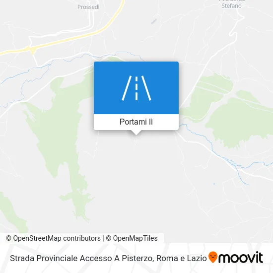 Mappa Strada Provinciale Accesso A Pisterzo