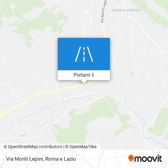 Mappa Via Monti Lepini