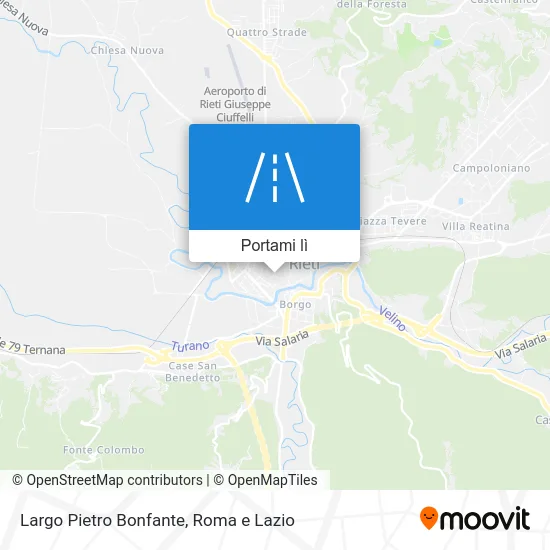 Mappa Largo Pietro Bonfante
