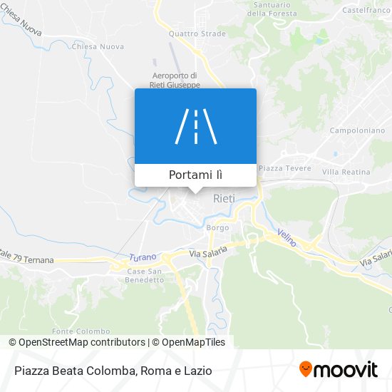 Mappa Piazza Beata Colomba