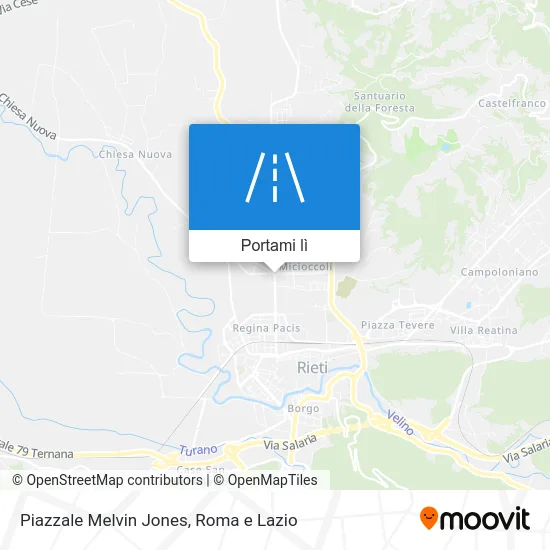 Mappa Piazzale Melvin Jones