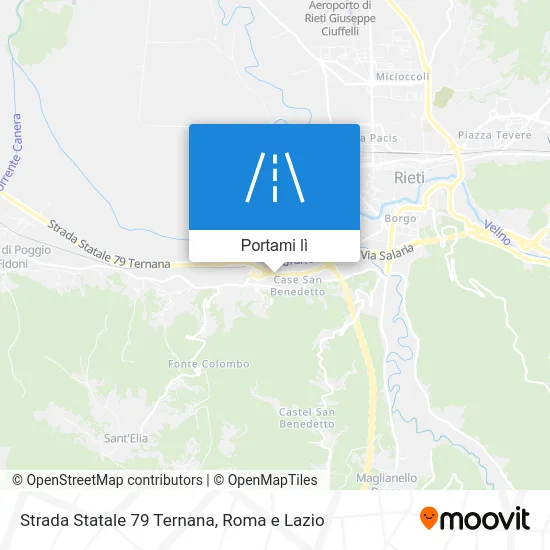 Mappa Strada Statale 79 Ternana
