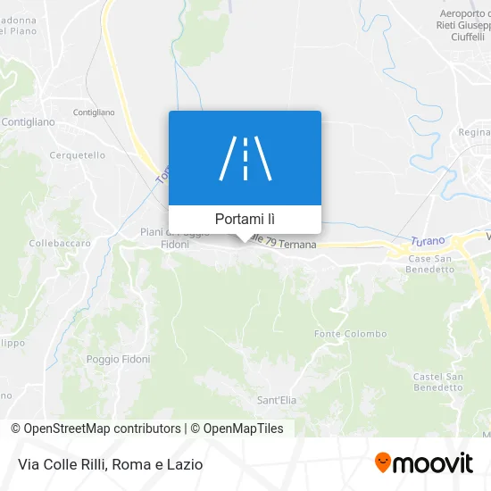 Mappa Via Colle Rilli