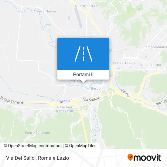 Mappa Via Dei Salici