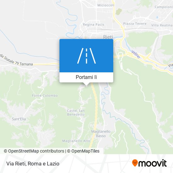 Mappa Via Rieti