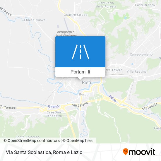 Mappa Via Santa Scolastica