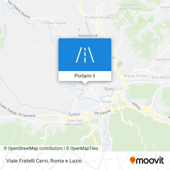 Mappa Viale Fratelli Cervi