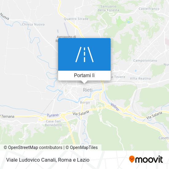 Mappa Viale Ludovico Canali