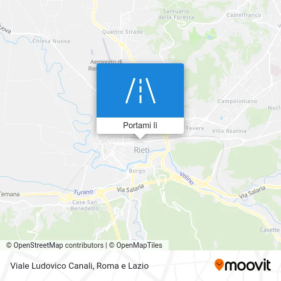 Mappa Viale Ludovico Canali