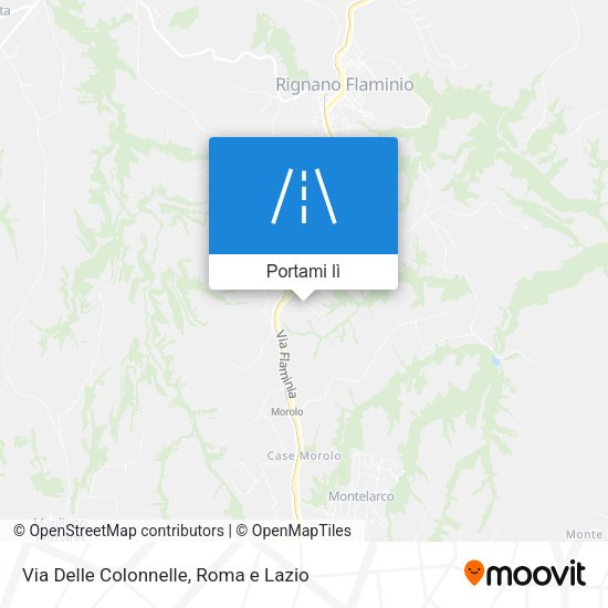 Mappa Via Delle Colonnelle